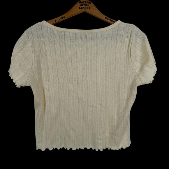 Hippie Rose Womens Juniors Crop Top Size Large Boho Feminine Delicate Girly - Picture 2 of 5